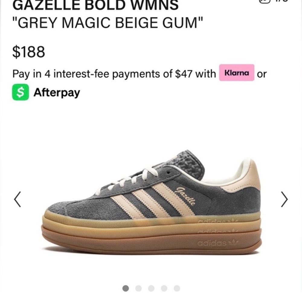 adidas Beige and grey Leather Low-Top Sneakers